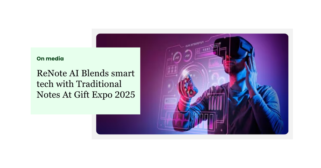 India’s AI Startup Boom: ReNote AI Blends Smart Tech with Traditional Notes at Gift World Expo 2025