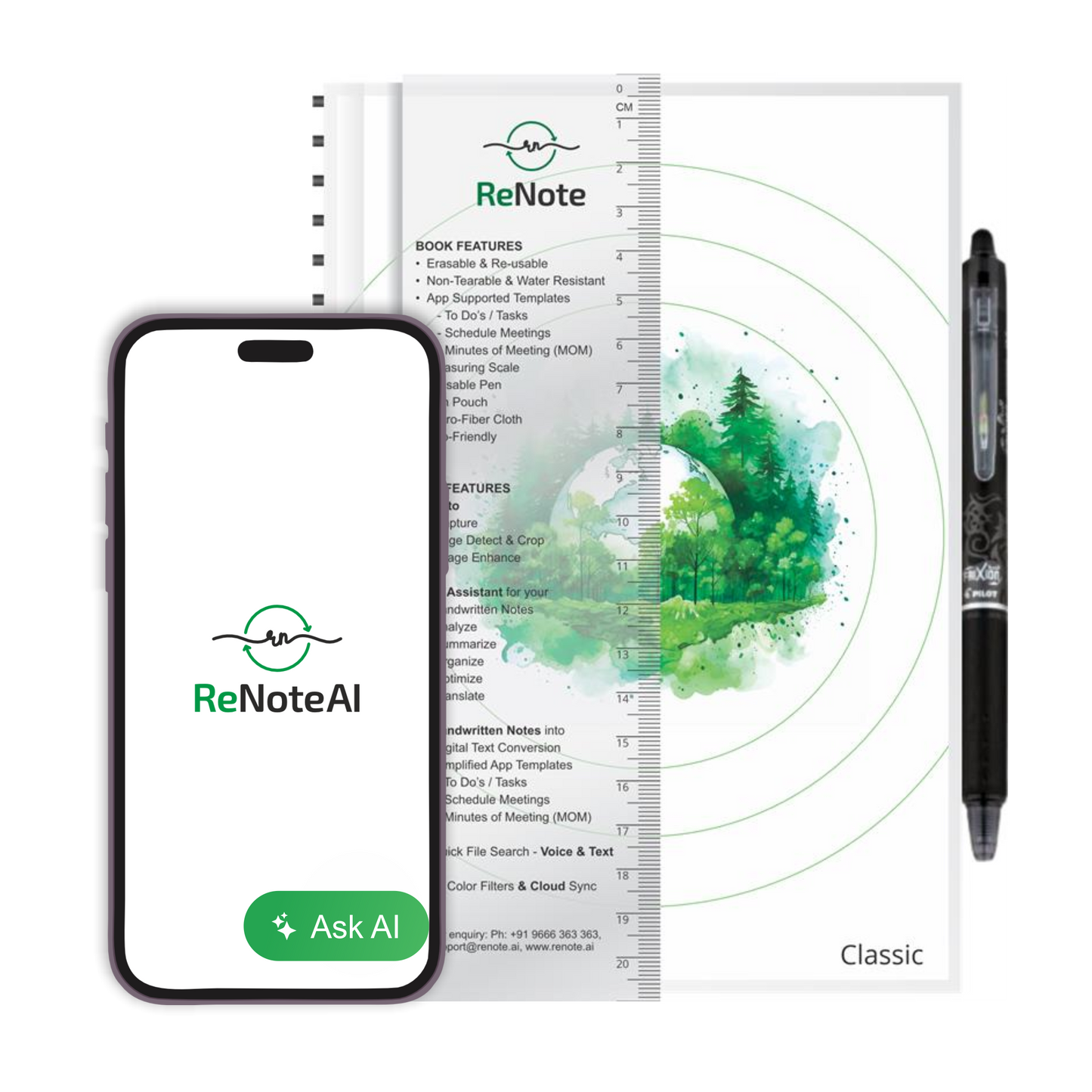 Classic (AI-Powered Smart Reusable Notebook)