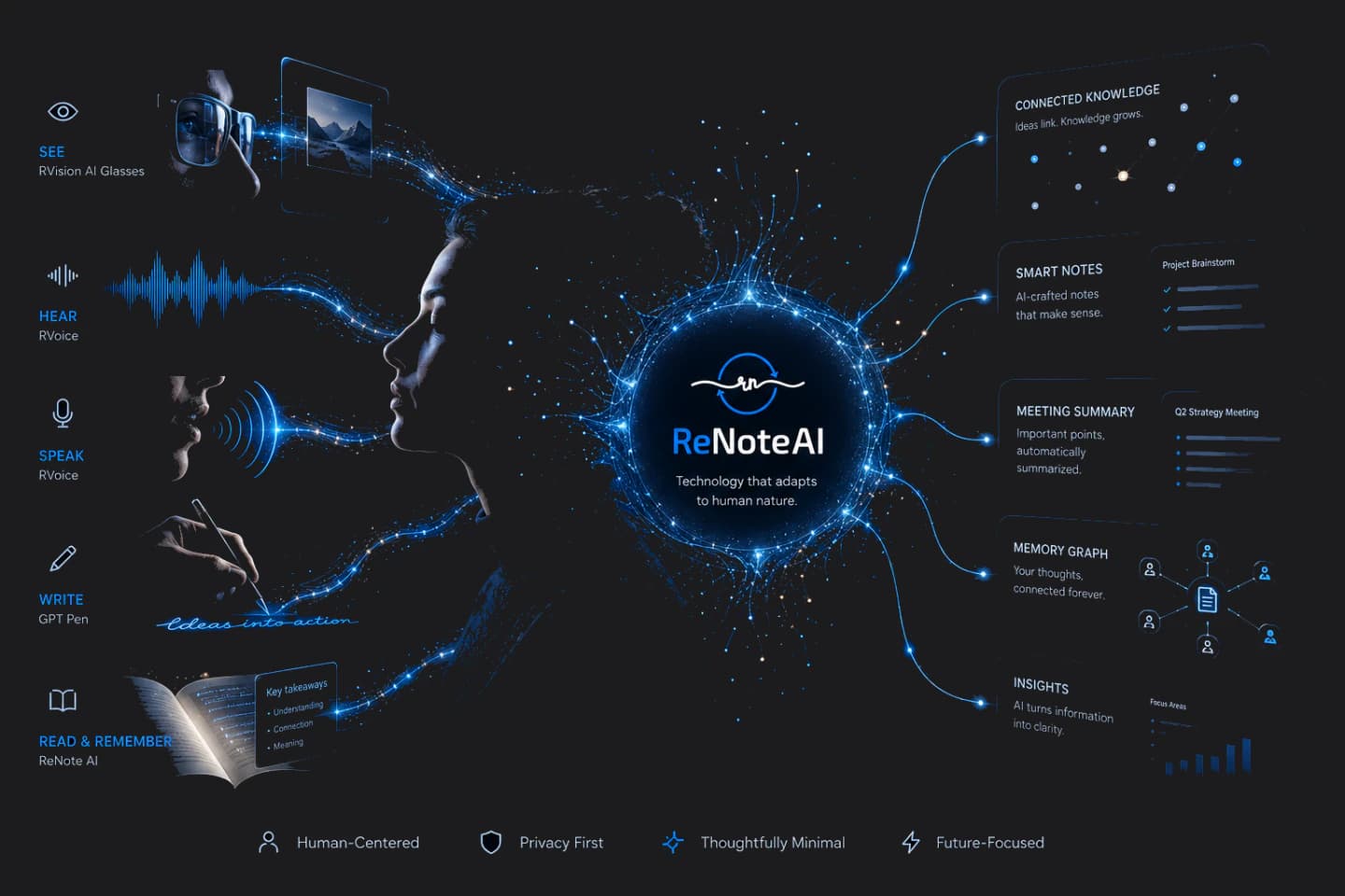 The ReNote ecosystem of products working together