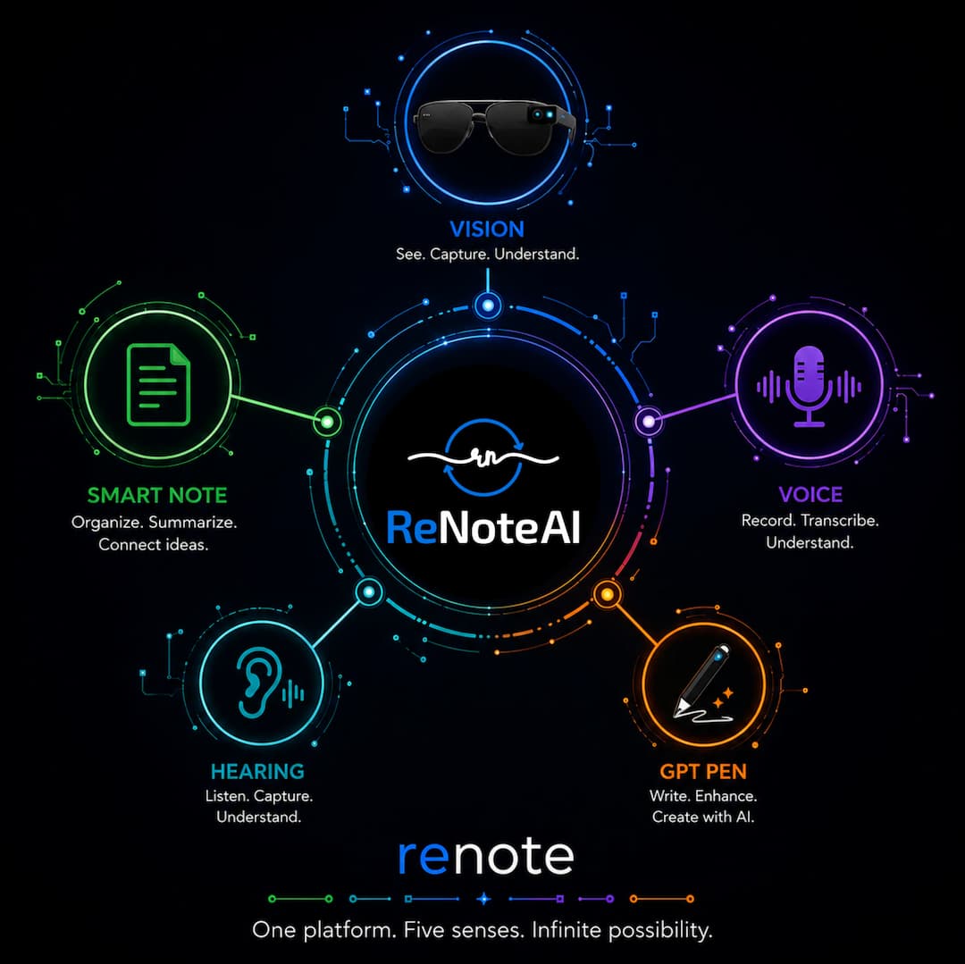 Diagram of the unified ReNote ecosystem