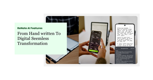 From Handwritten to Digital: How ReNote AI Is Transforming Note-Taking in 2025